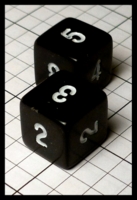 Dice : Dice - 6D - Black Numeral Dice with 2 3 4 5 - Ebay Oct 2014